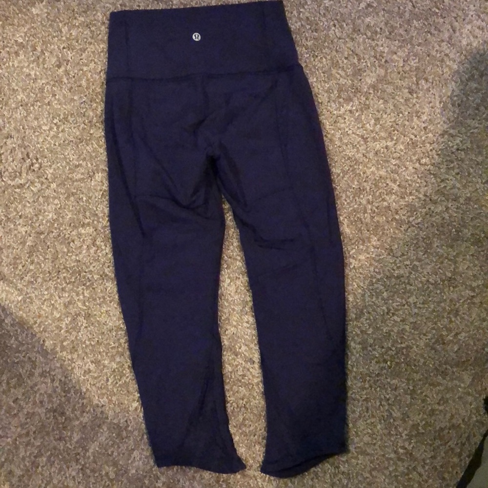 Lululemon crop mesh detail leggings